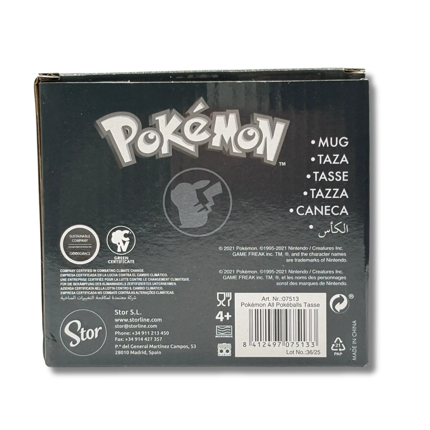 Pokemon Tasse - Kaffetasse im Pokeball Look - neu Merchandise Zockerkiste