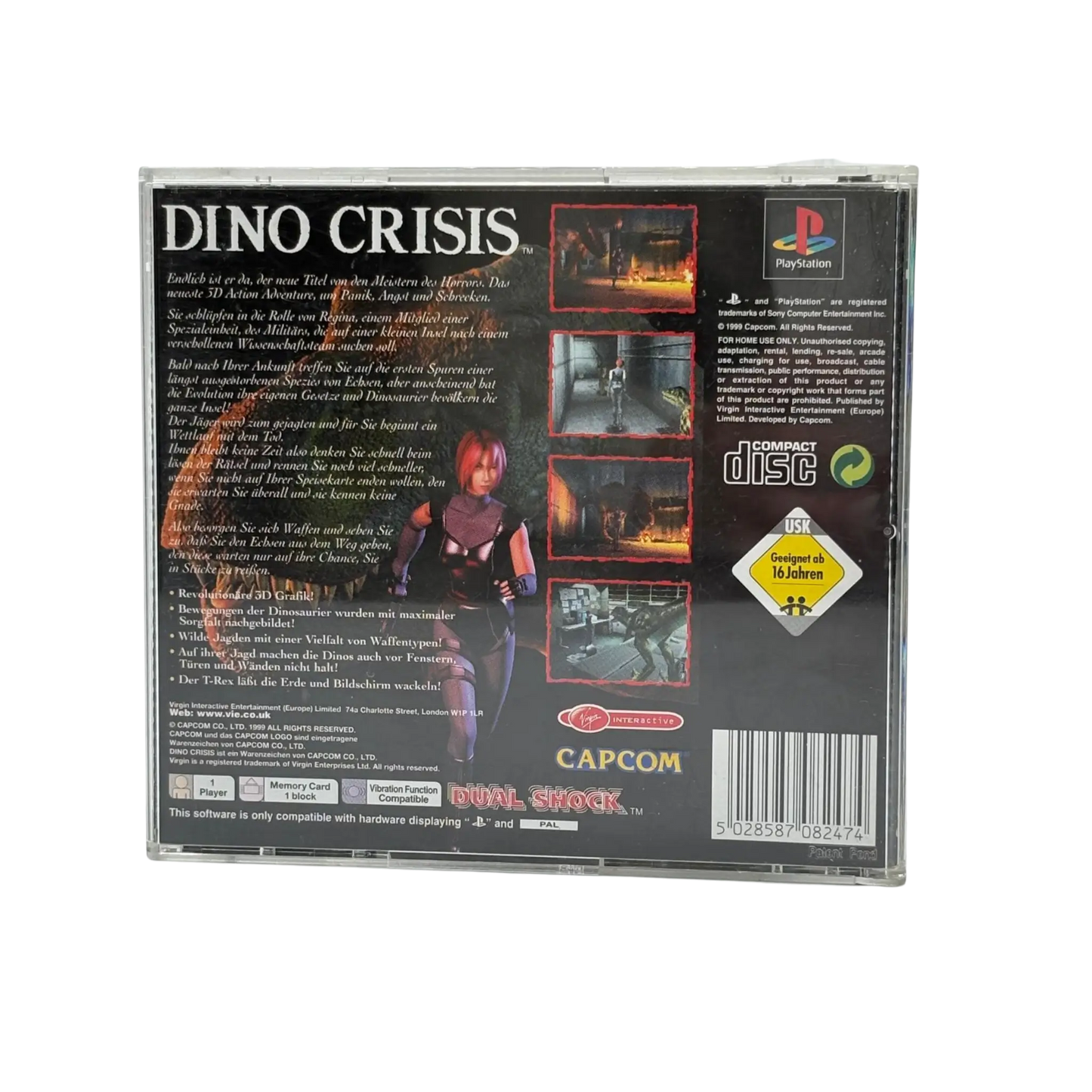 Dino Crisis - Playstation 1 (PS1) - OVP & CIB - Zustand akzeptabel