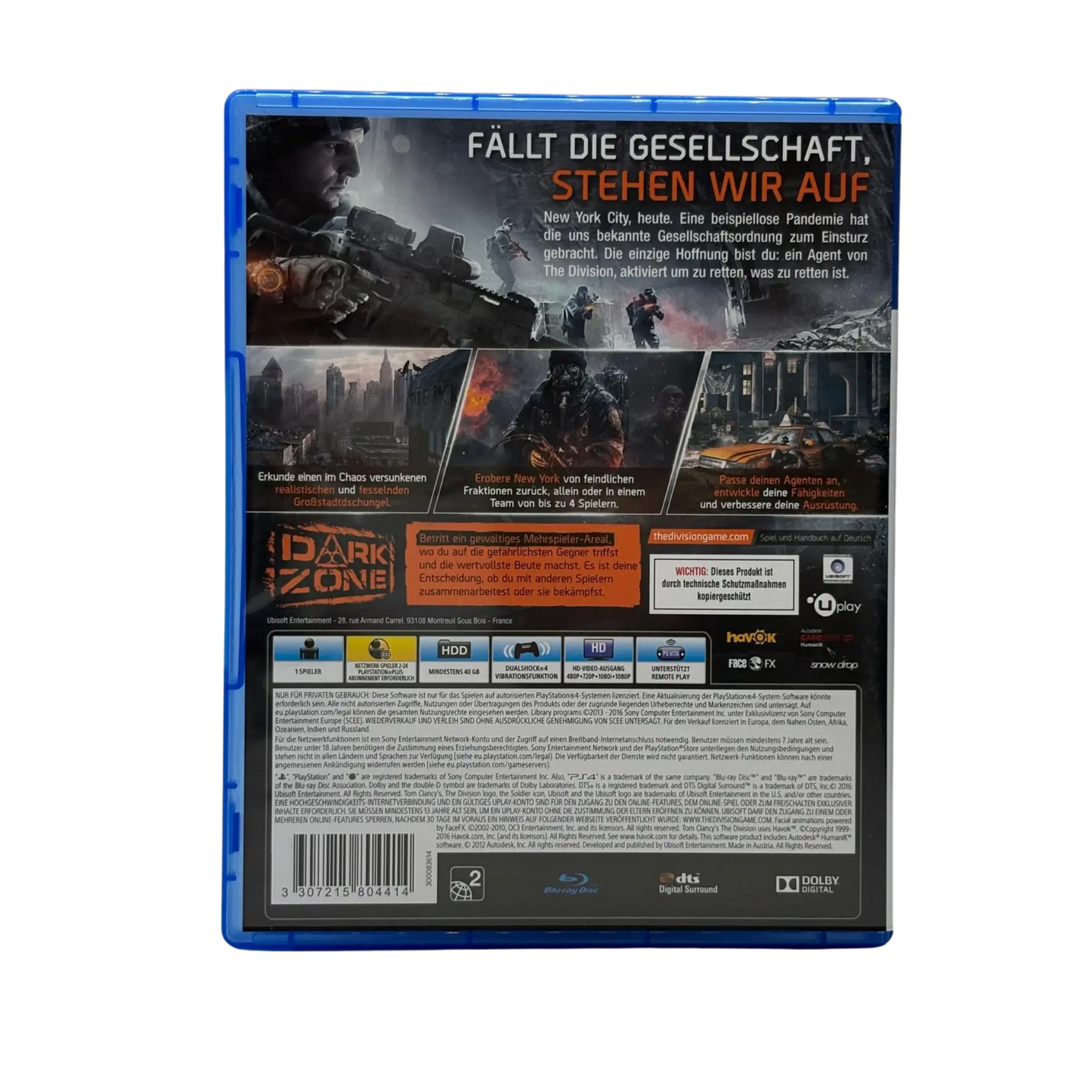 Tom Clancy’s The Division - Playstation 4 (PS4) - OVP - USK 18 Spiel Zockerkiste