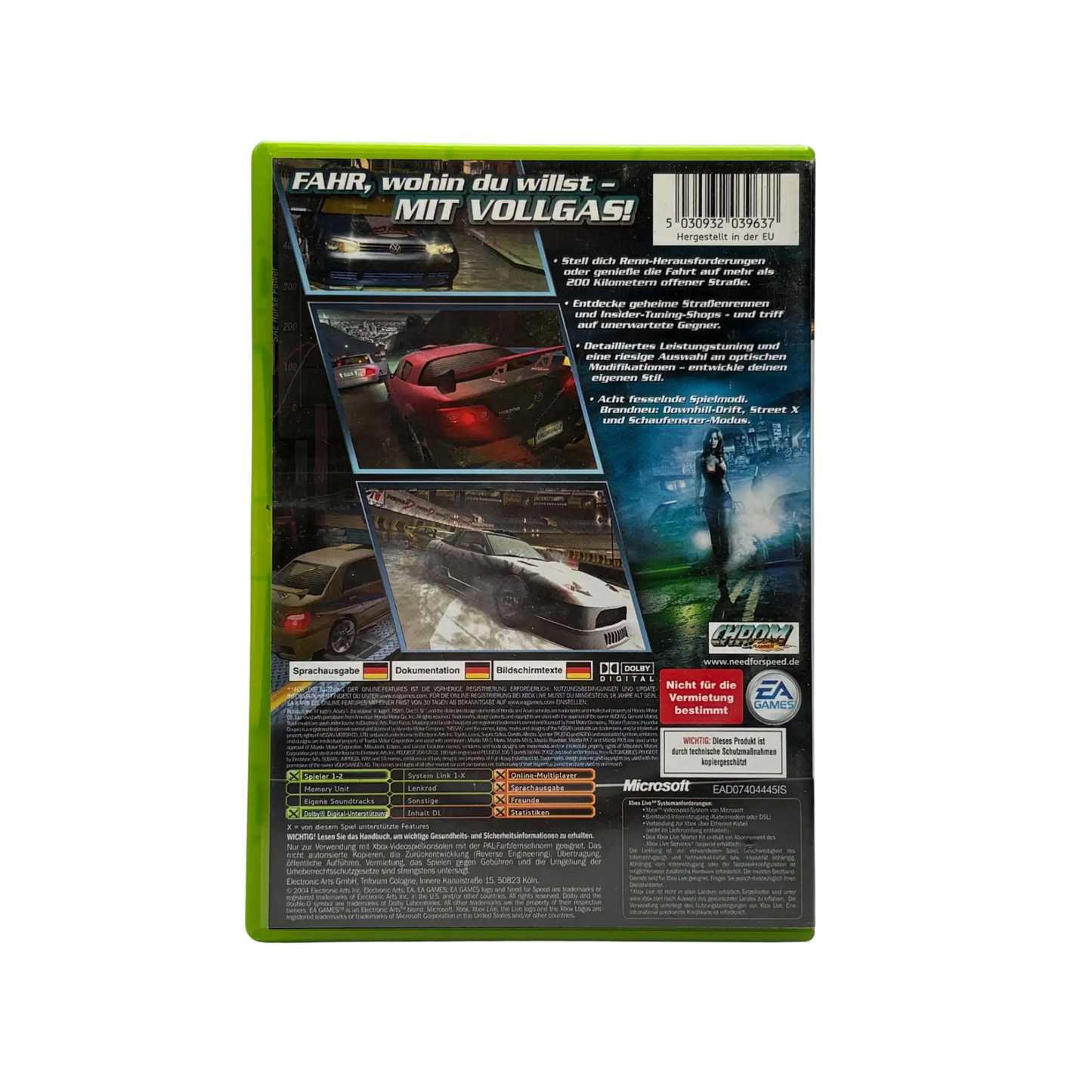 Need for Speed: Underground 2 - XBOX - OVP - akzeptabler Zustand