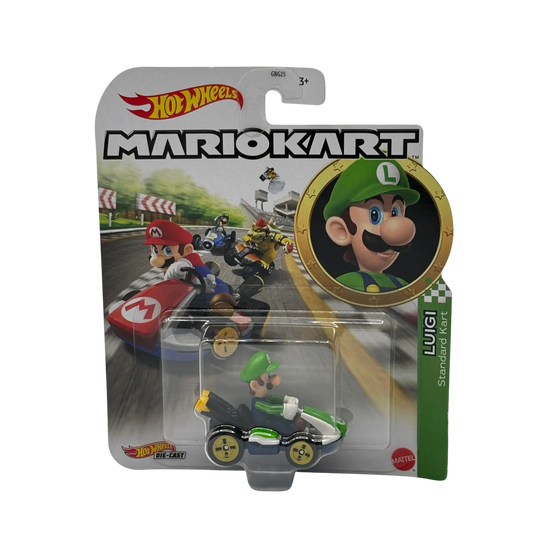 Mario Kart Figur (Hot Wheels) - Luigi - neu