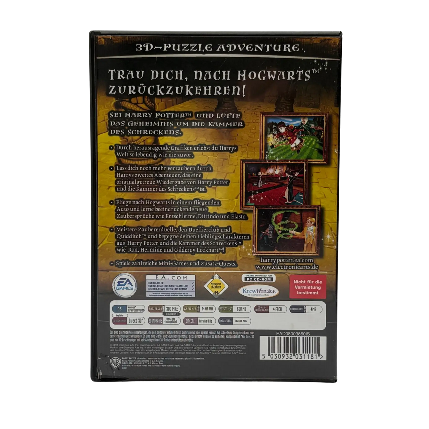 Harry Potter und die Kammer des Schreckens - PC Spiel CD - OVP - guter Zustand