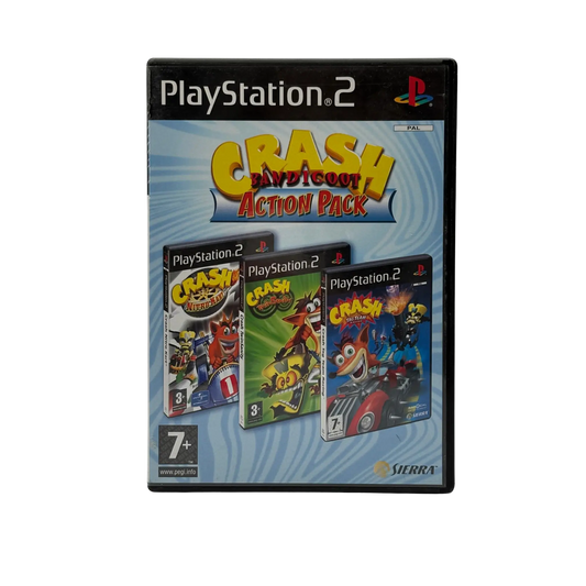 Crash Bandicoot Action Pack (UK) - Playstation 2 (PS2) - OVP Spiel Zockerkiste