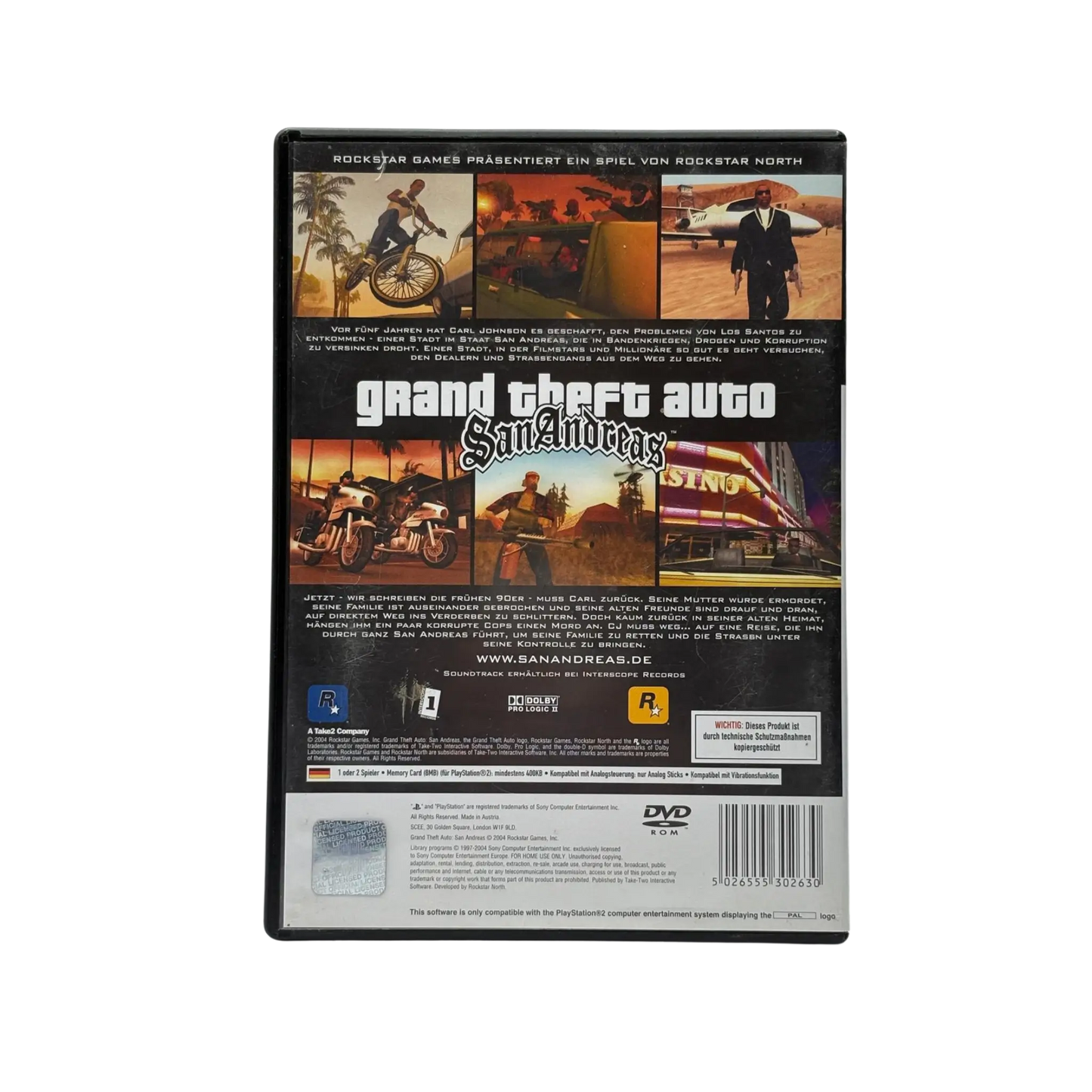 Grand Theft Auto: San Andreas (GTA SA) - Playstation 2 (PS2) - OVP
