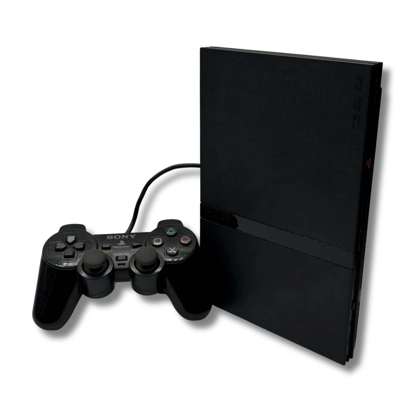 Playstation 2 (PS2) Slim - schwarz - gebraucht inkl. Zubehör