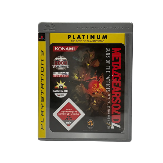 Metal Gear Solid 4 - Playstation 3 (PS3) - Platinum - OVP - USK18 Spiel Zockerkiste