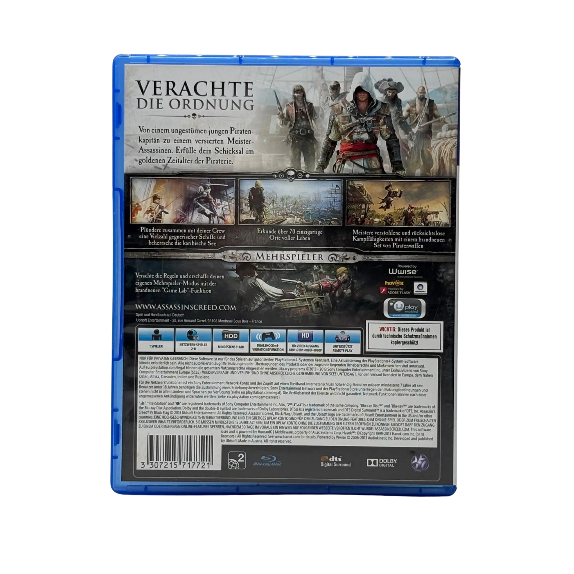 Assassin’s Creed IV: Black Flag - Playstation 4 (PS4) - OVP Spiel Zockerkiste