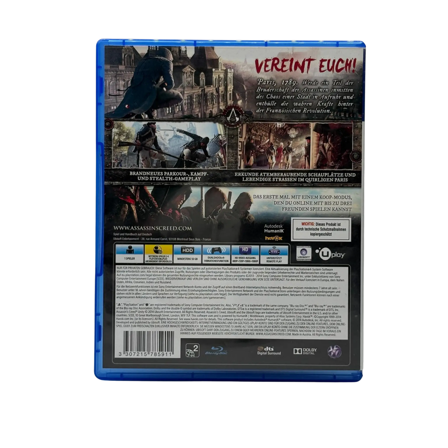 Assassin’s Creed Unity - Playstation 4 (PS4) - OVP Spiel Zockerkiste