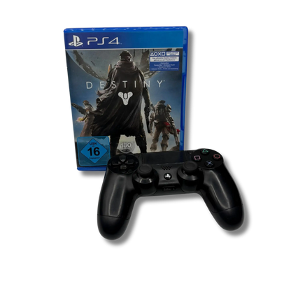 Playstation 4 (PS4) Pro schwarz - 1 TB - mit Controller und Destiny - gebraucht (gut)