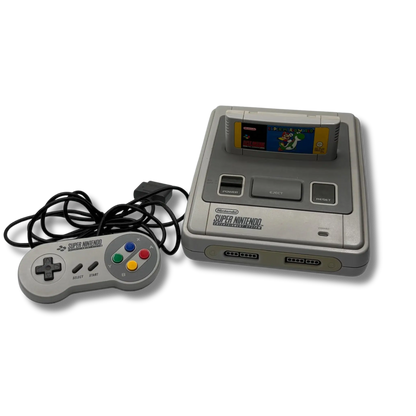 Super Nintendo (SNES) Konsole - gebraucht (guter Zustand) inkl. Super Mario World