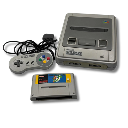 Super Nintendo (SNES) Konsole - gebraucht (guter Zustand) inkl. Super Mario World