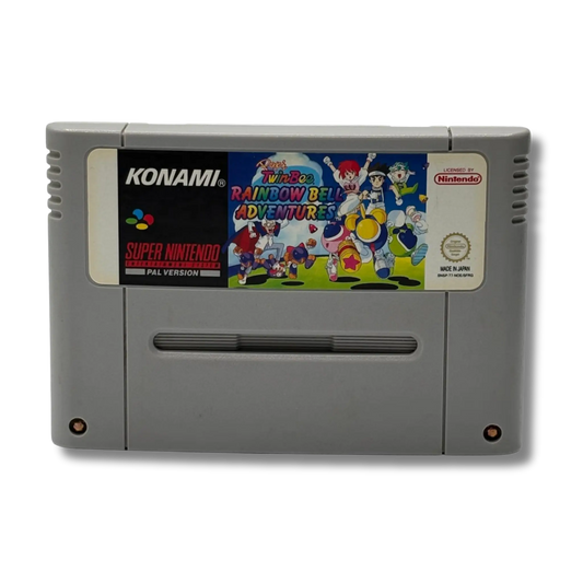 Pop'n TwinBee Rainbow Bell Adventures - Super Nintendo (SNES) - Modul PAL (akzeptabel) Spiel Zockerkiste