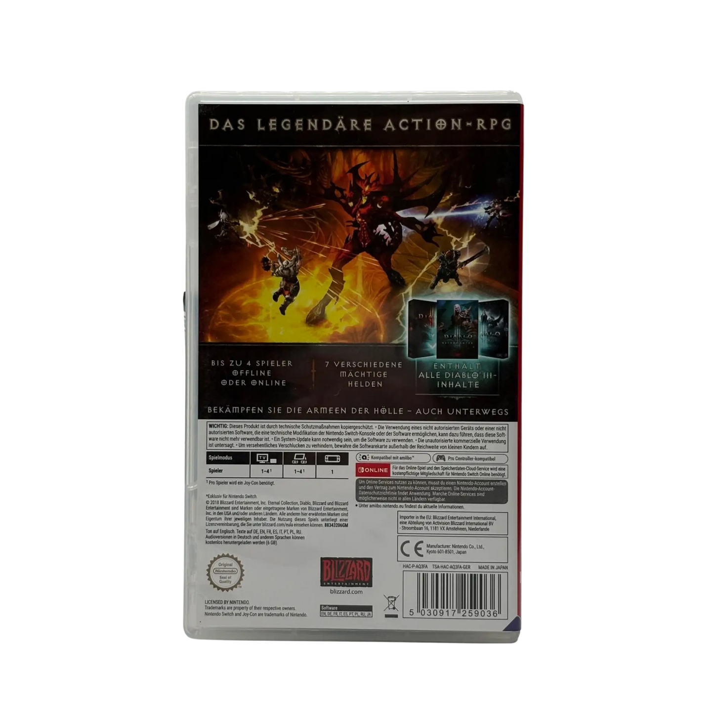 Diablo III: Eternal Collection - Nintendo Switch - sehr guter Zustand mit OVP Spiel Zockerkiste