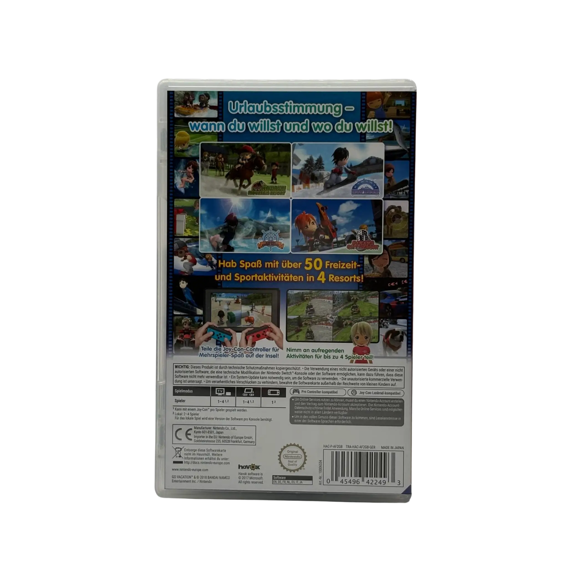 Go Vacation - Nintendo Switch - sehr guter Zustand - mit OVP Spiel Zockerkiste