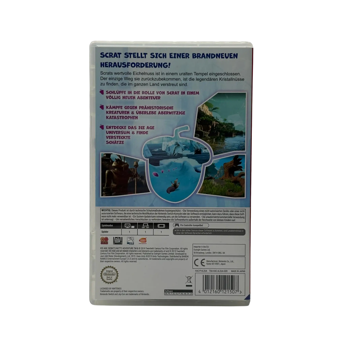 Ice Age: Scrats nussiges Abenteuer - Nintendo Switch - sehr guter Zustand mit OVP Spiel Zockerkiste