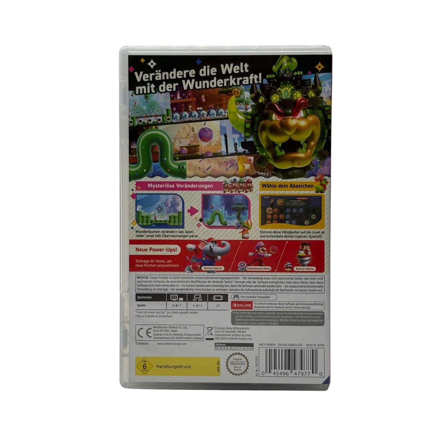 Super Mario Bros. Wonder - Nintendo Switch - sehr guter Zustand - mit OVP Spiel Zockerkiste