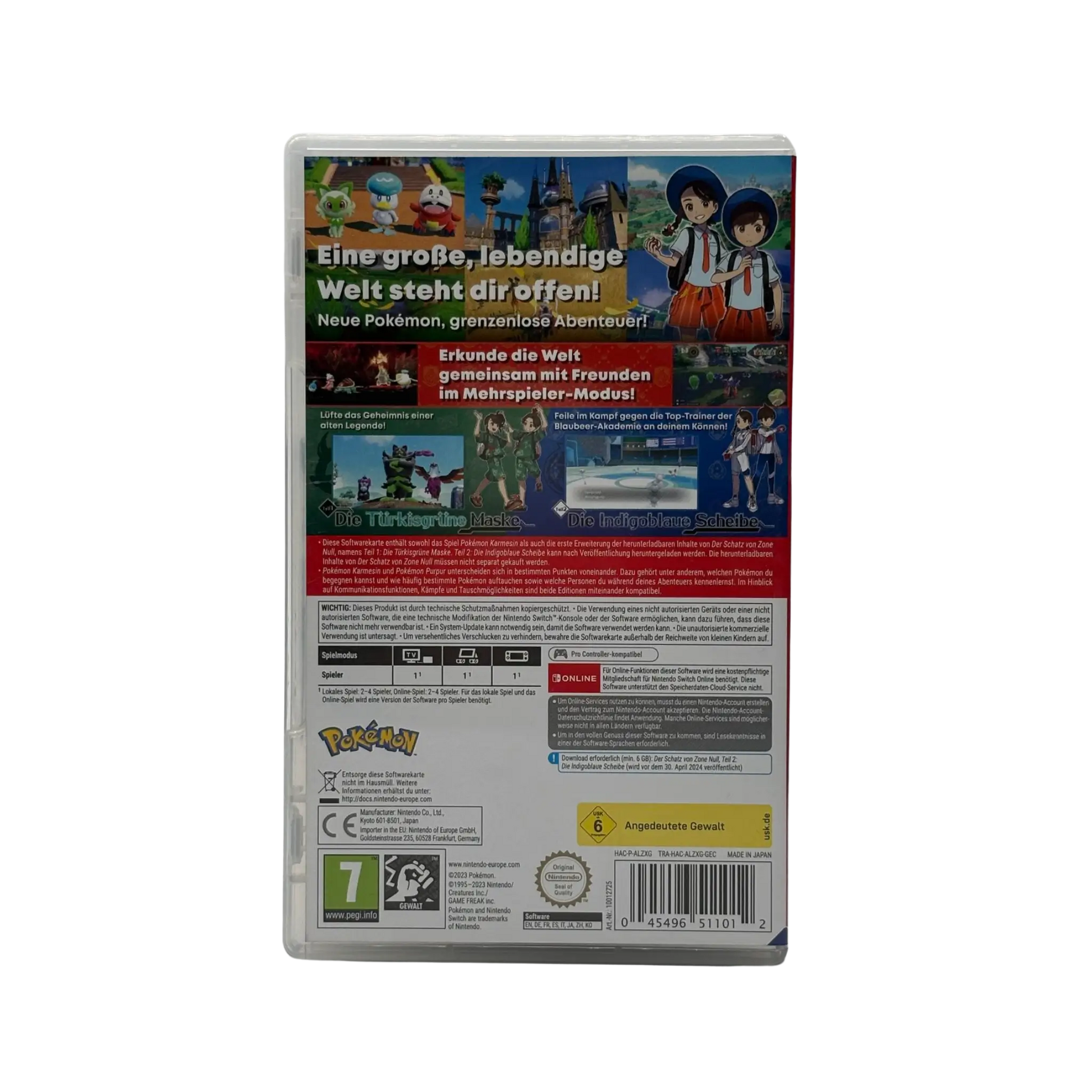 Pokemon Karmesin + Der Schatz von Zone Null - Nintendo Switch - sehr guter Zustand mit OVP Spiel Zockerkiste