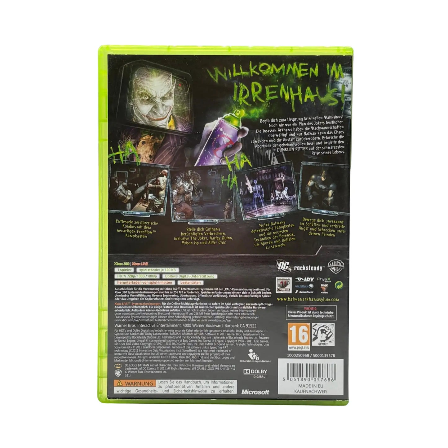 Batman: Arkham Asylum - XBOX 360 - Classics - OVP Spiel Zockerkiste