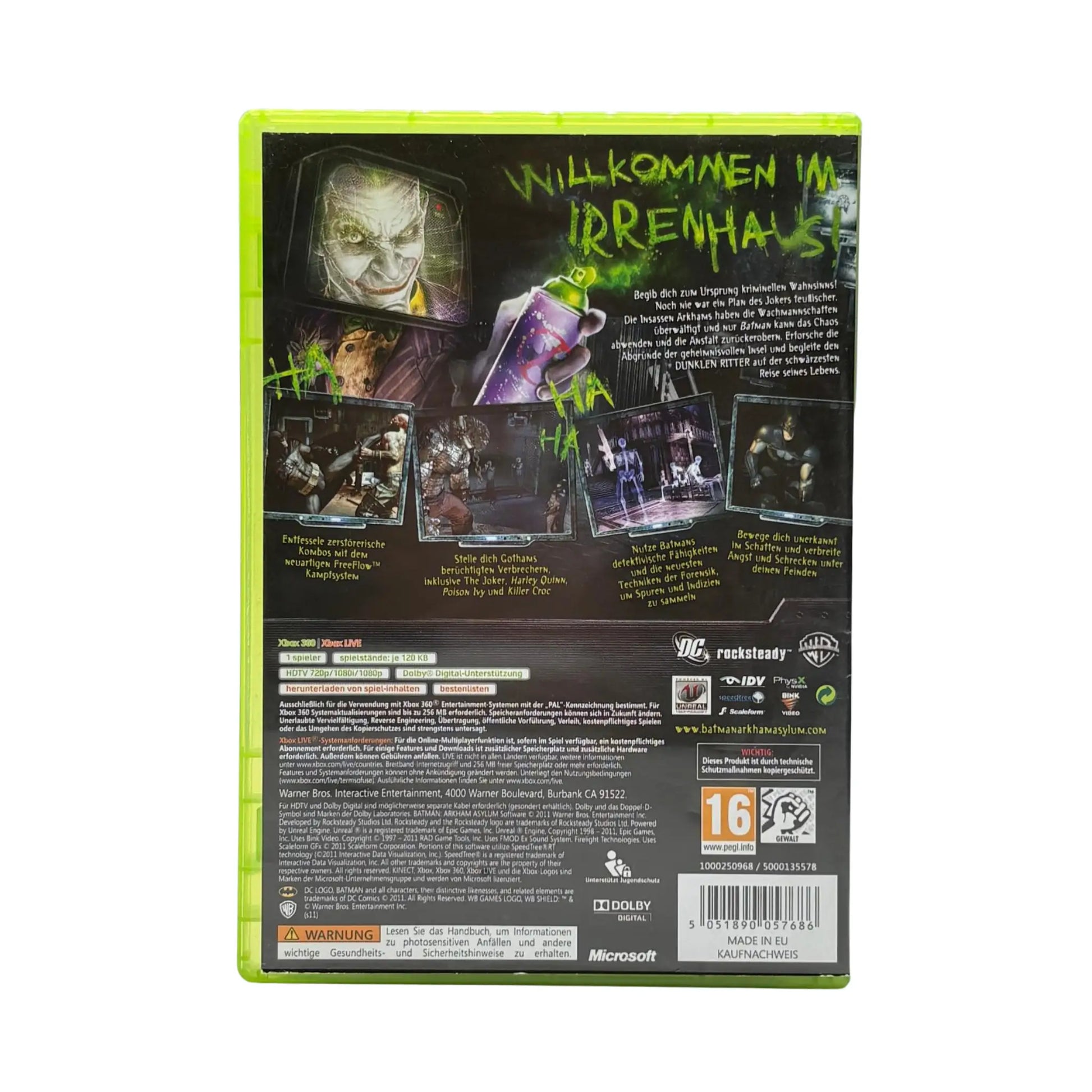 Batman: Arkham Asylum - XBOX 360 - Classics - OVP Spiel Zockerkiste